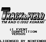 Track & Field Title Screen